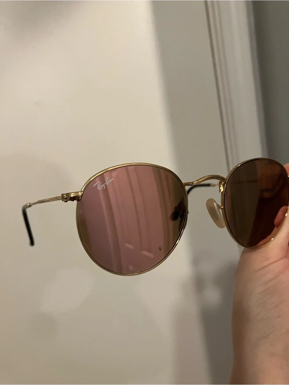 Ray-Ban Round Metal Flash Lenses Sunglasses